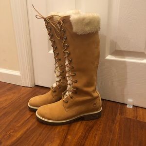 thigh high timberland boots